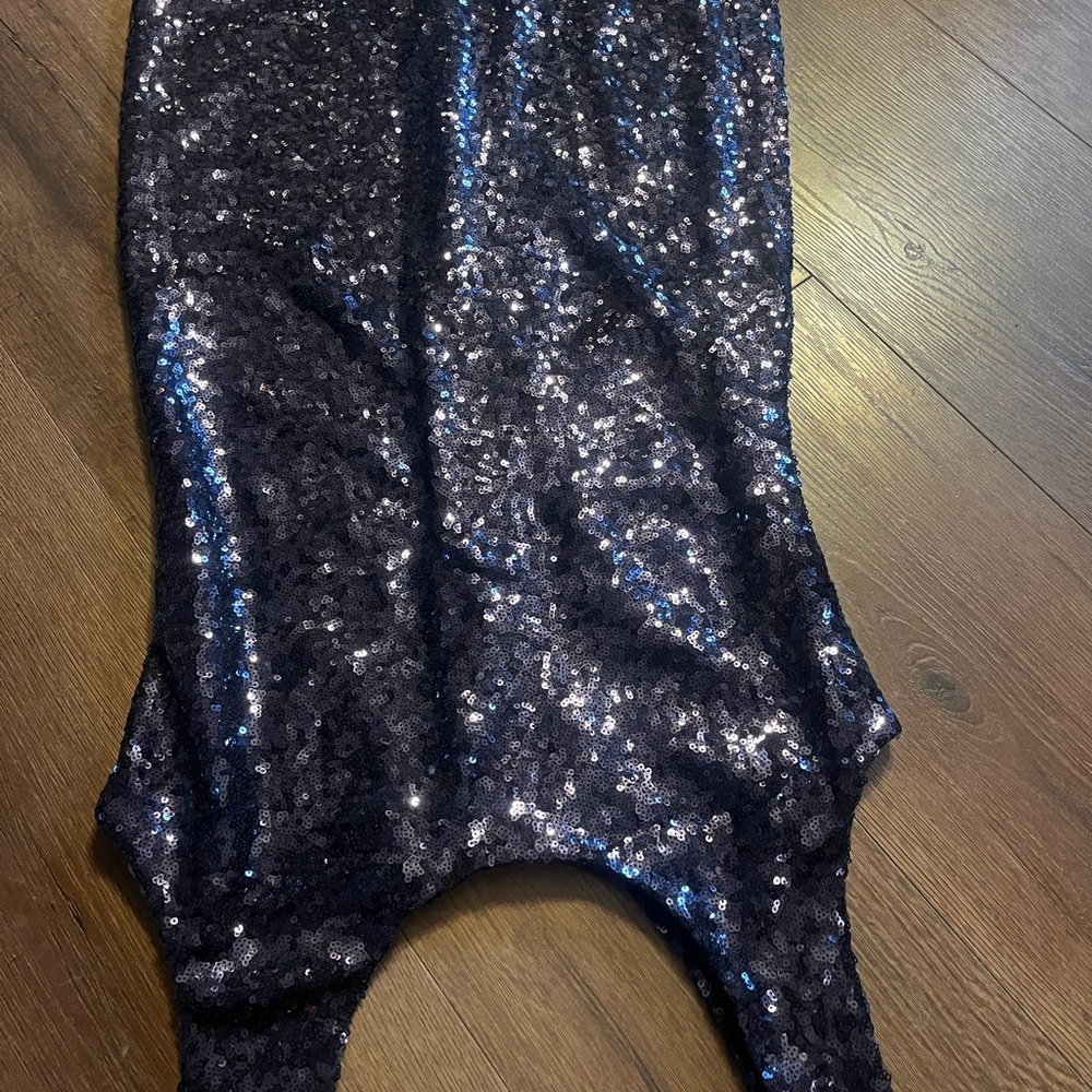 Size M ~ Dress Sequins Navy Blue Mini Dress * Brand New!!